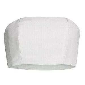 NWT Alexia Maria White Dressy Statement Girly Evening Party Silk Bustiera Size 4